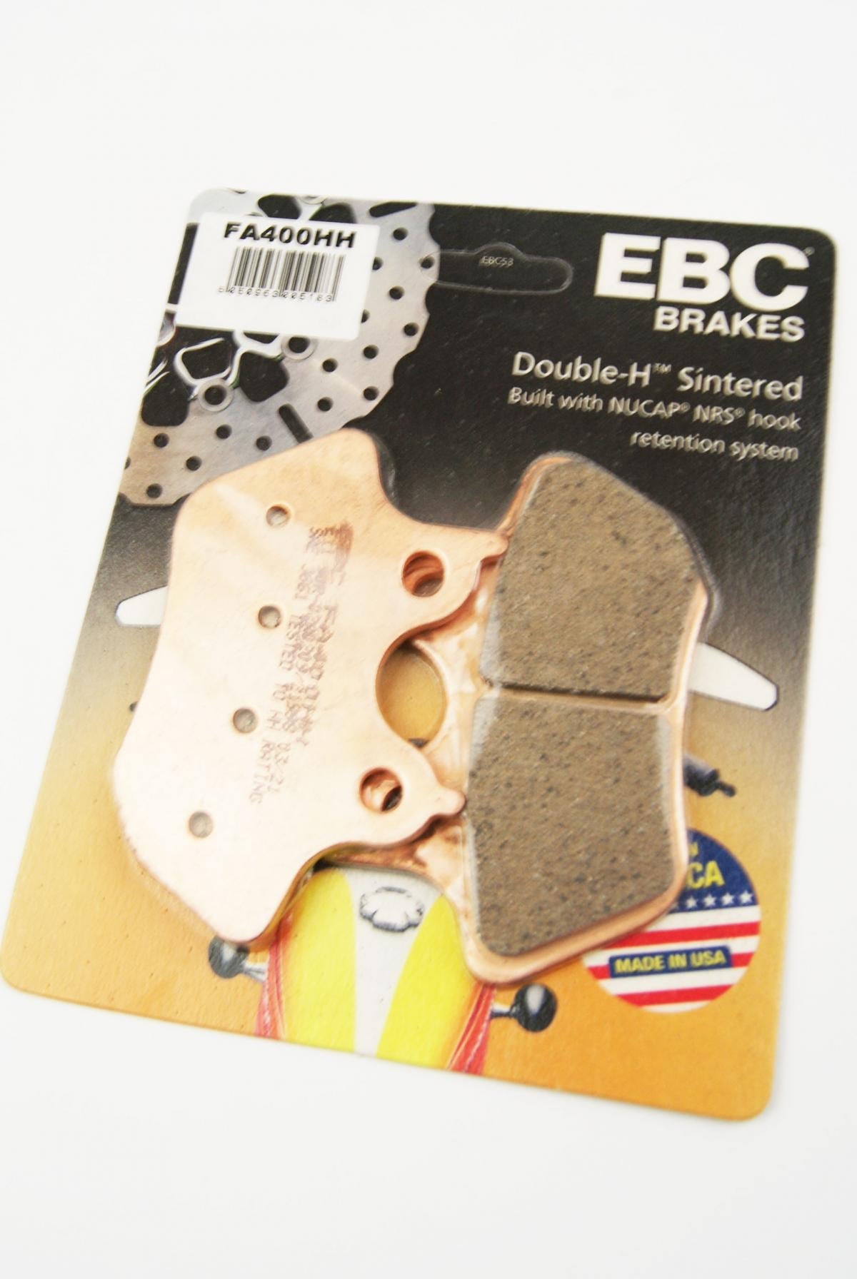 BRAKE PADS SINTERED METAL, EBC FA400HH HARLEY DAVIDSON F&R