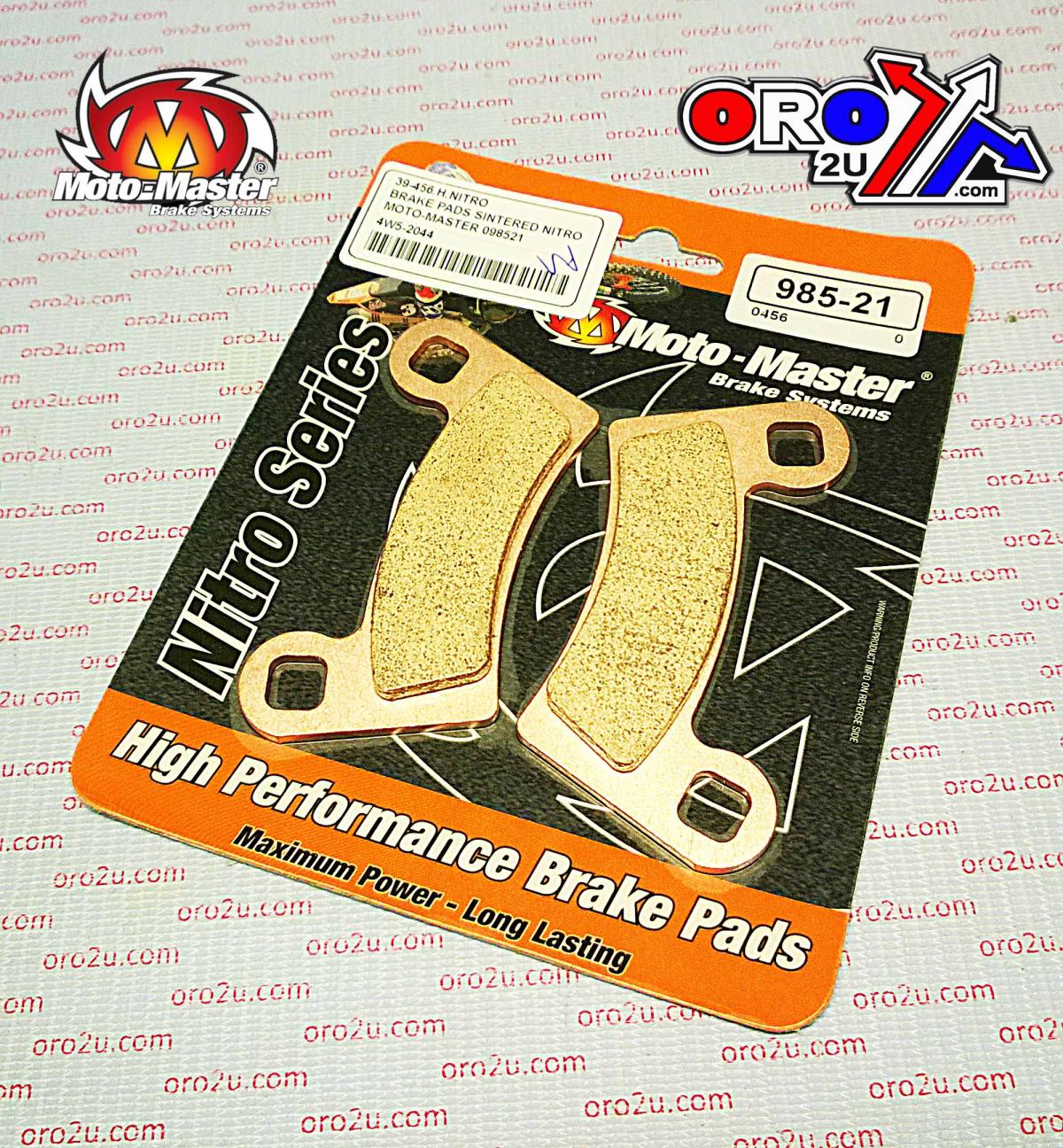 BRAKE PADS SINTERED NITRO, MOTO-MASTER 098521, 39-456, FA456