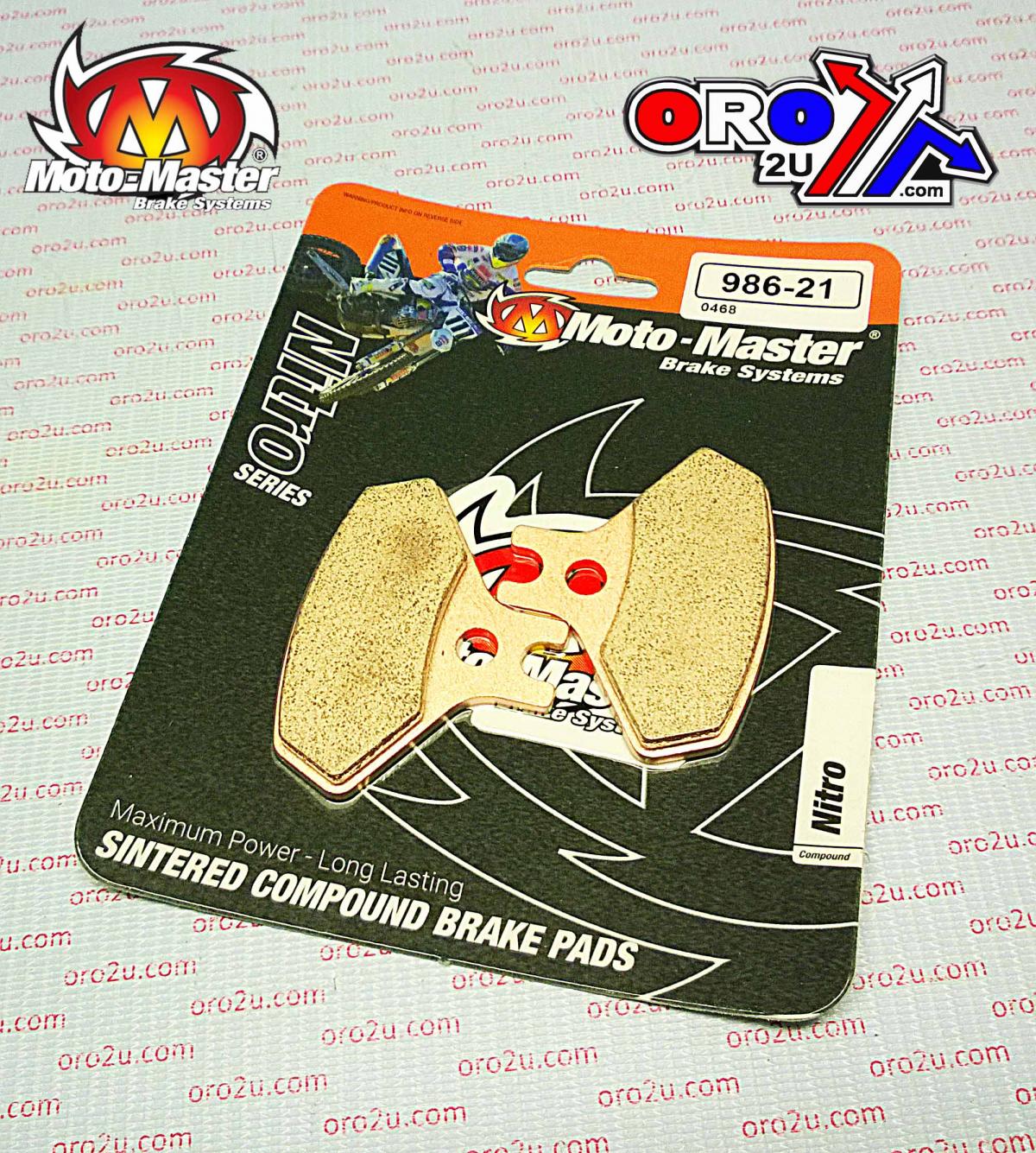 BRAKE PADS SINTERED NITRO, MOTO-MASTER 098621, 39-468, FA468