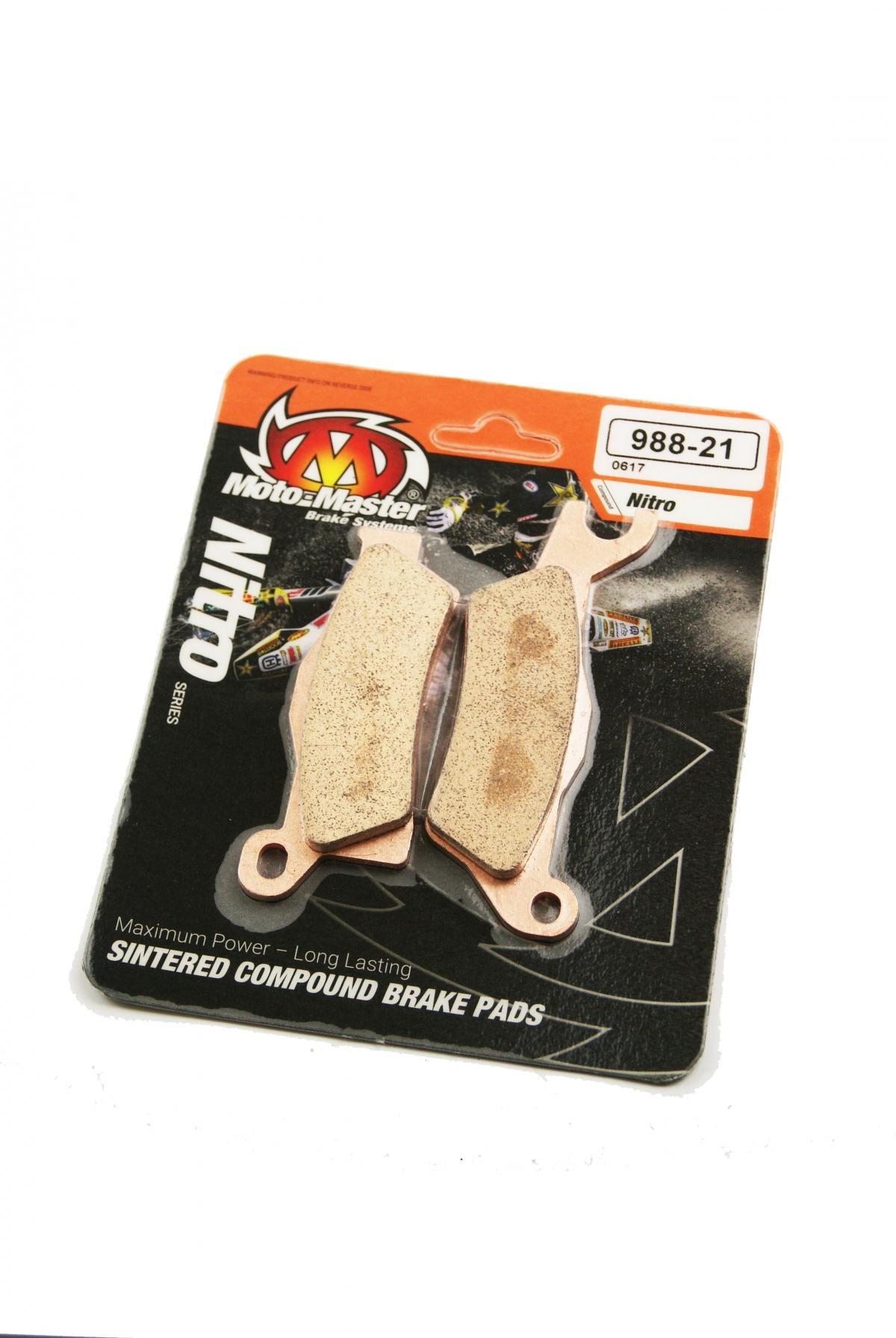 BRAKE PADS SINTERED NITRO, MOTO-MASTER 098821, 39-617, FA617