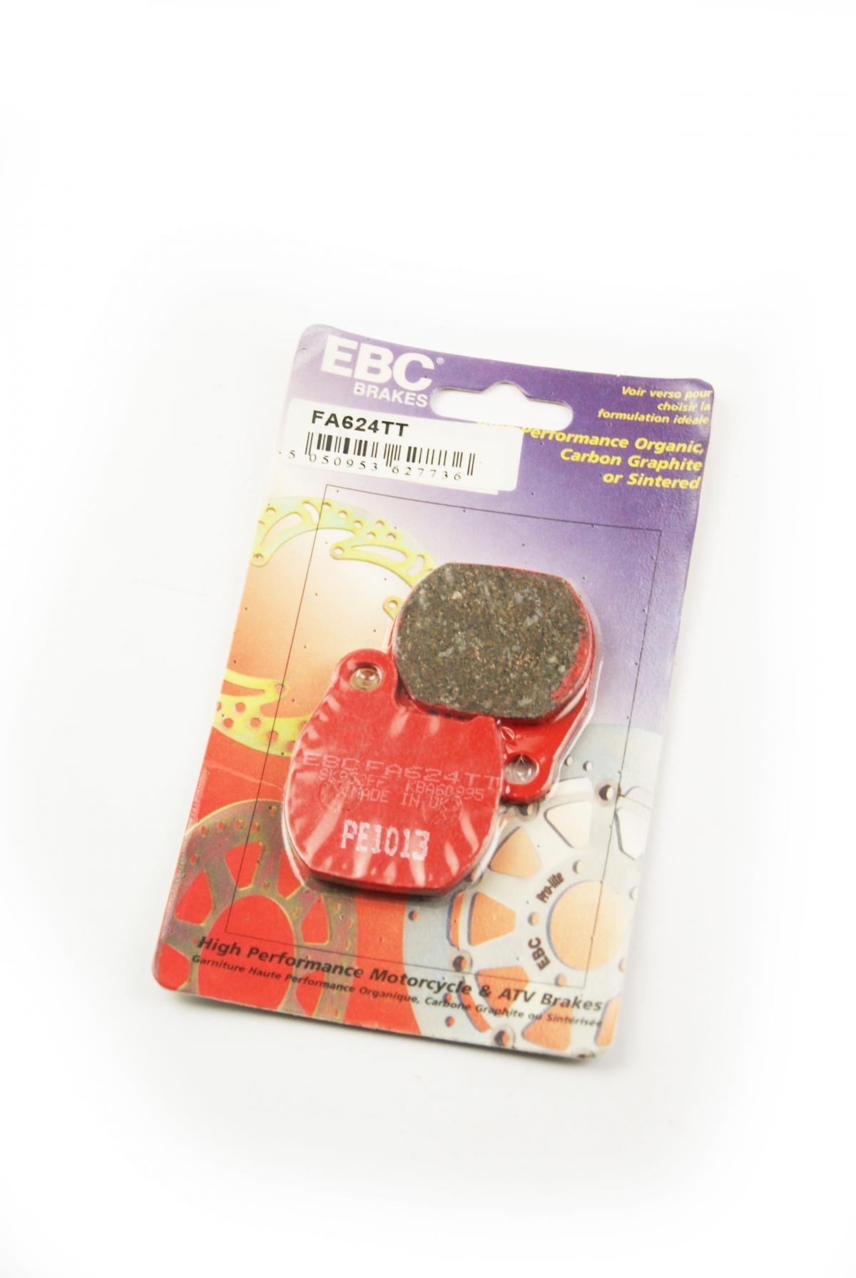 BRAKE PADS DISC SEMI-METAL, EBC FA624TT