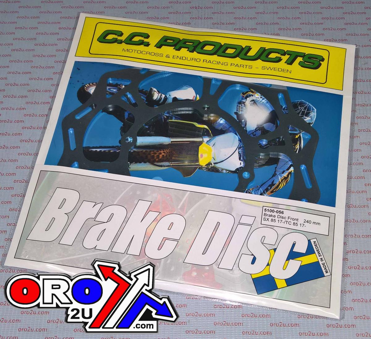 DISC BRAKE FRONT 240mm, KTM SX85 12-24, HUSQ TC85 17-24, CROSS CENTER 5100-056