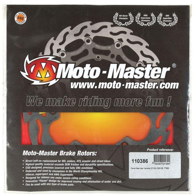 DISC BRAKE REAR YAMAHA YZ125/250 88-97, DT125R 88-03 FLAME, MOTO-MASTER 110386