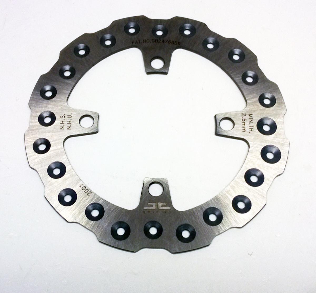 DISC BRAKE FRONT or REAR KAWASAKI KX65 00-24 JT, JTD2001SC01, SELF-CLEAN HOLES