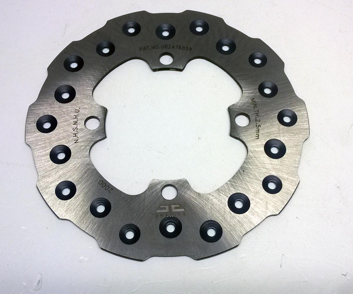 DISC BRAKE FRONT or REAR KAWASAKI KX65 00-24JT, JTD2000SC01, SELF-CLEANING HOLES