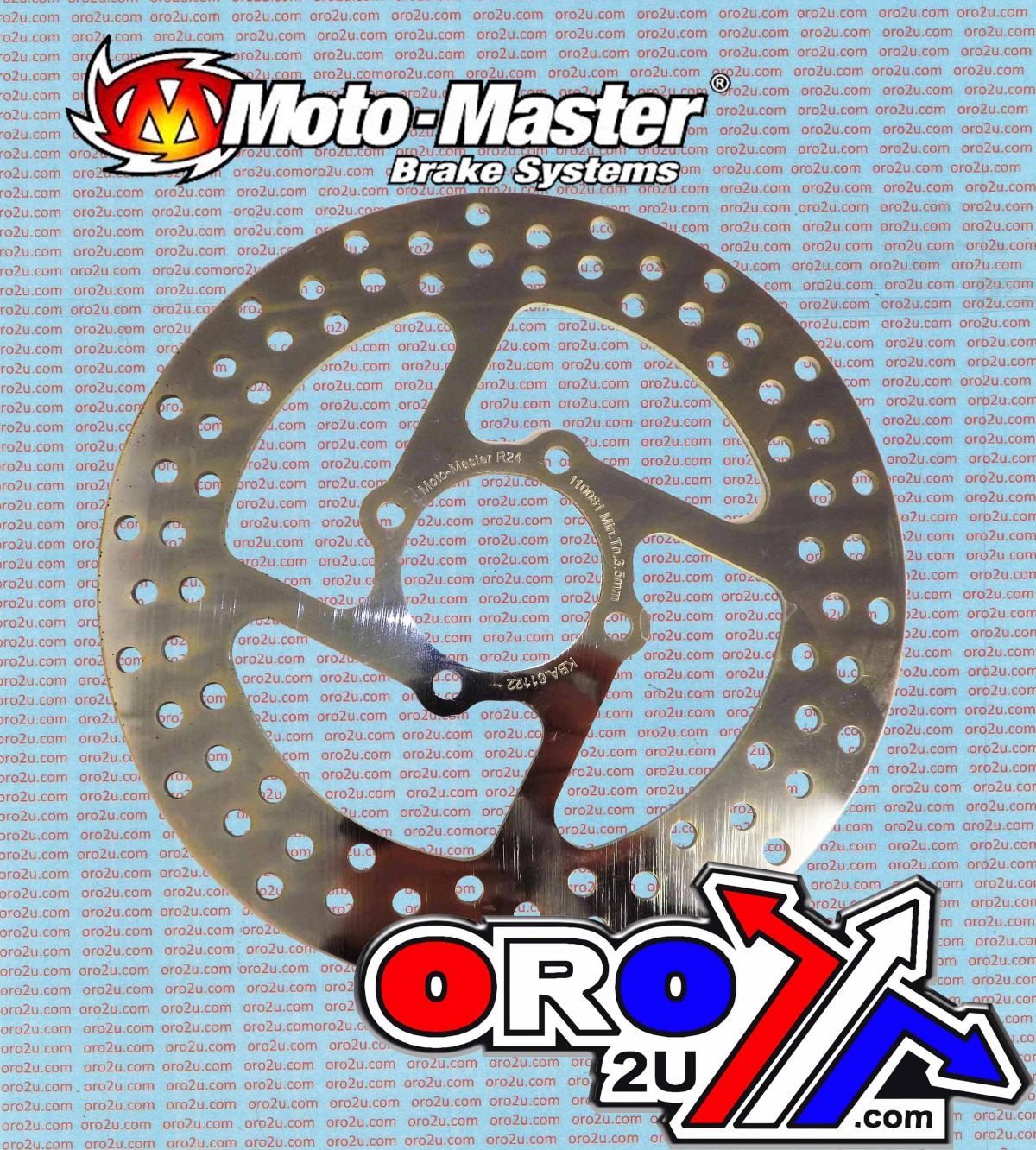 DISC BRAKE REAR YAMAHA YFM350X WARRIOR 88-04, MOTO-MASTER 110081 ROUND