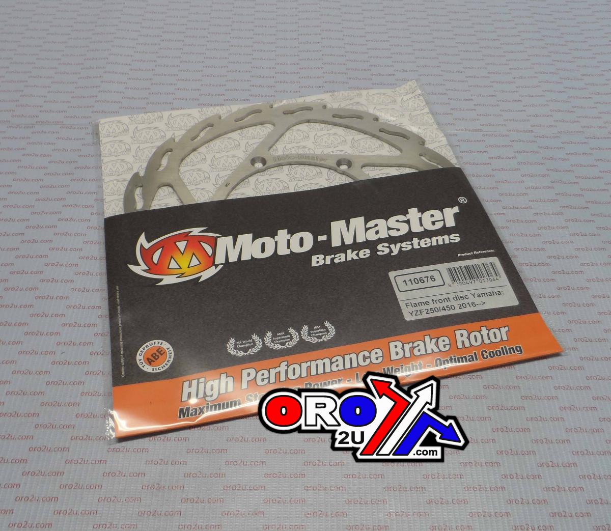 DISC BRAKE FRONT YAMAHA WR250F 17-21, YZ450F 16-19, WR450F 16-20 MOTOMASTER