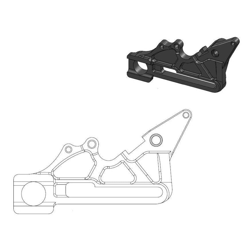BRACKET FOR O/S DISC REAR KTM HUSQVARNA, MOTO-MASTER 211085