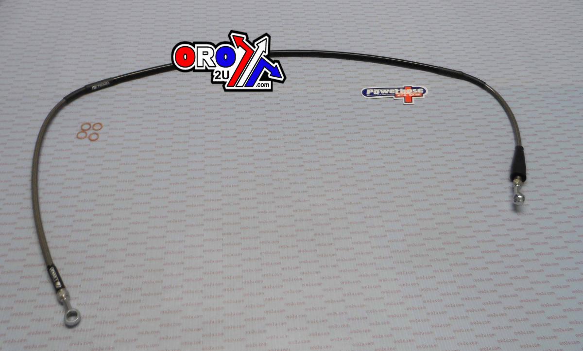 HOSE FRONT BRAKE SILVER / BLK, VENHILL S01-1-032/P DRZ400