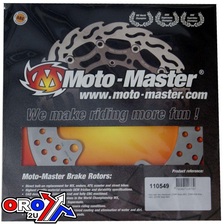 DISC BRAKE REAR, MOTO-MASTER 110549 KAWASAKI ZX-6R NINJA 98-18, ZX10R 04-19