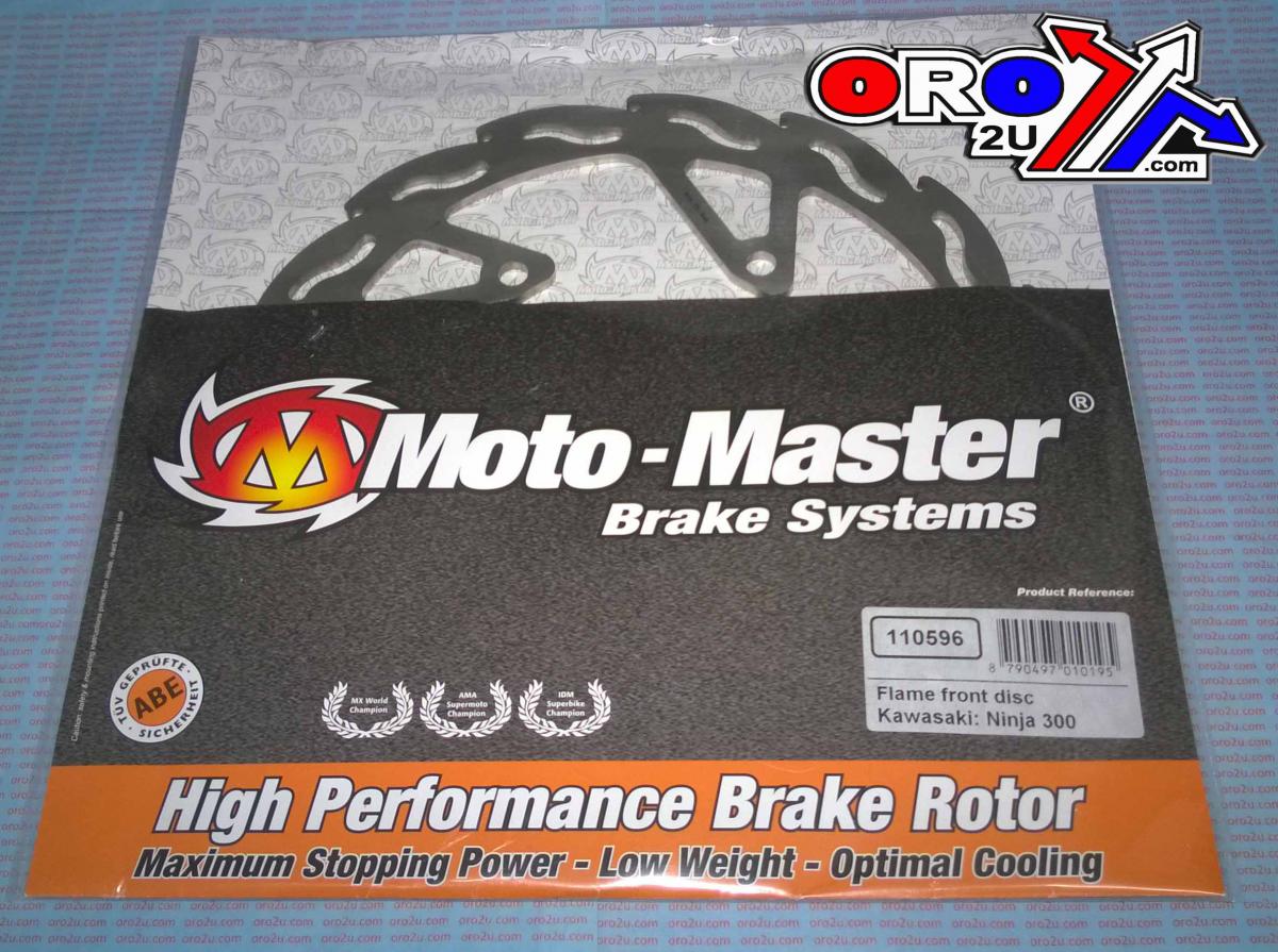 DISC BRAKE FRONT FLAME, MOTO-MASTER KAWASAKI NINJA EX300 13-17, KLE300 17-19