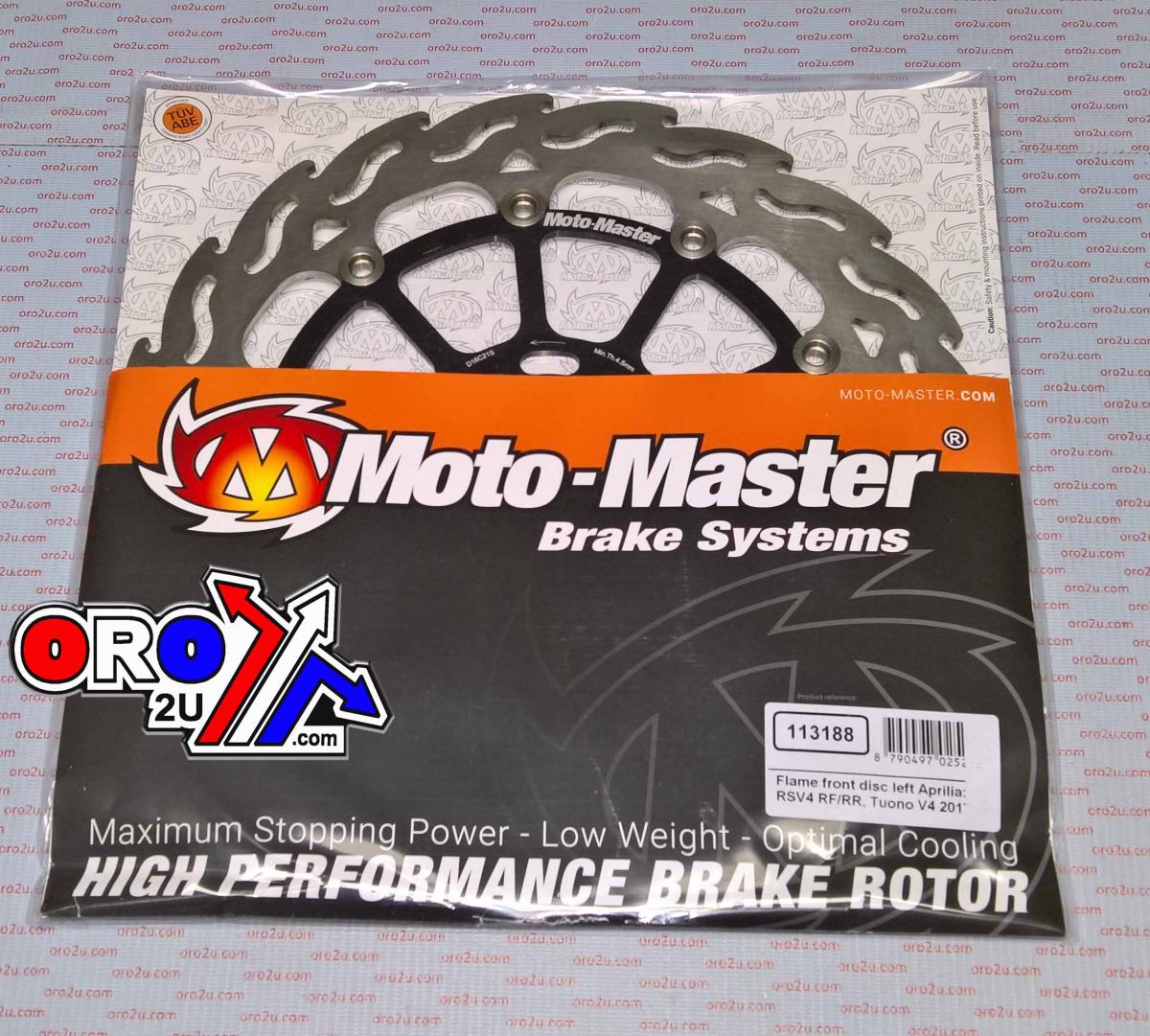 DISC BRAKE FRONT FLAME LEFT, MOTO-MASTER APRILIA RSV4 17-19, TUONO 1100 17-19