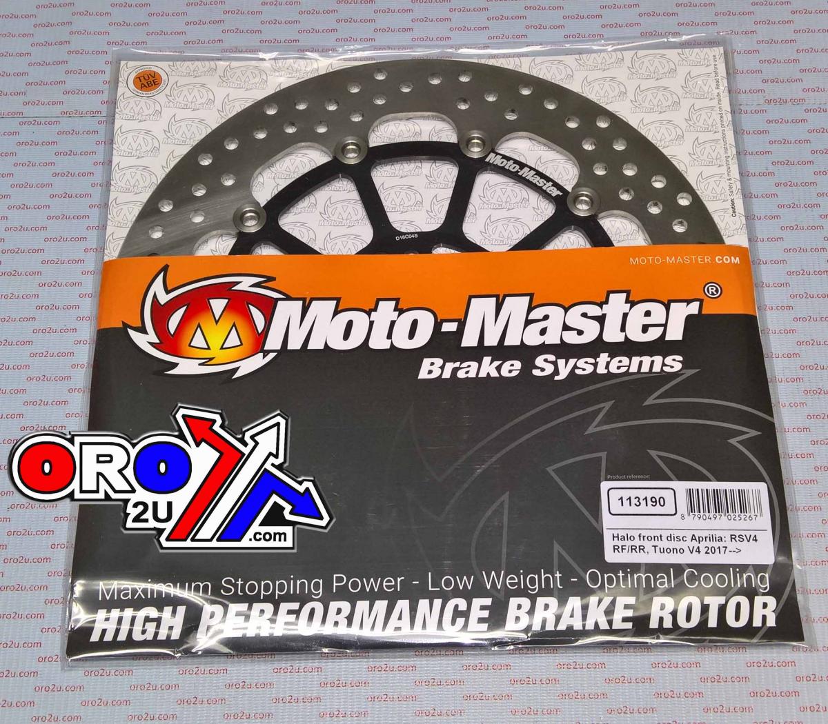 DISC BRAKE FRONT HALO MOTO-MASTER APRILIA RSV4 17-19, TUONO 1100 17-19