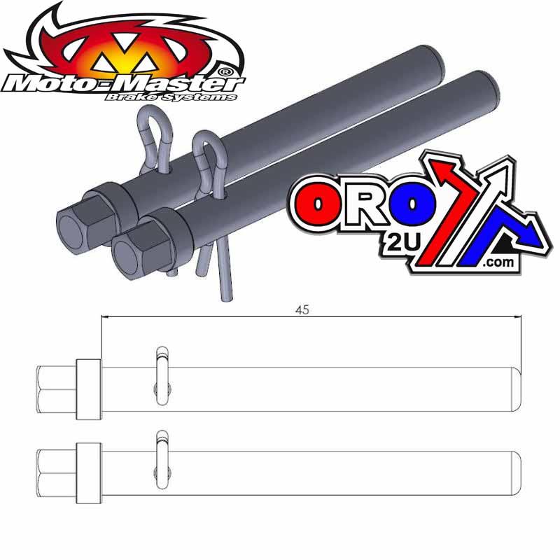 BRAKE PAD PIN FRONT/REAR XJ600 84-91, FZR750, TDM850, FRONT XT660X, REAR YZF600R