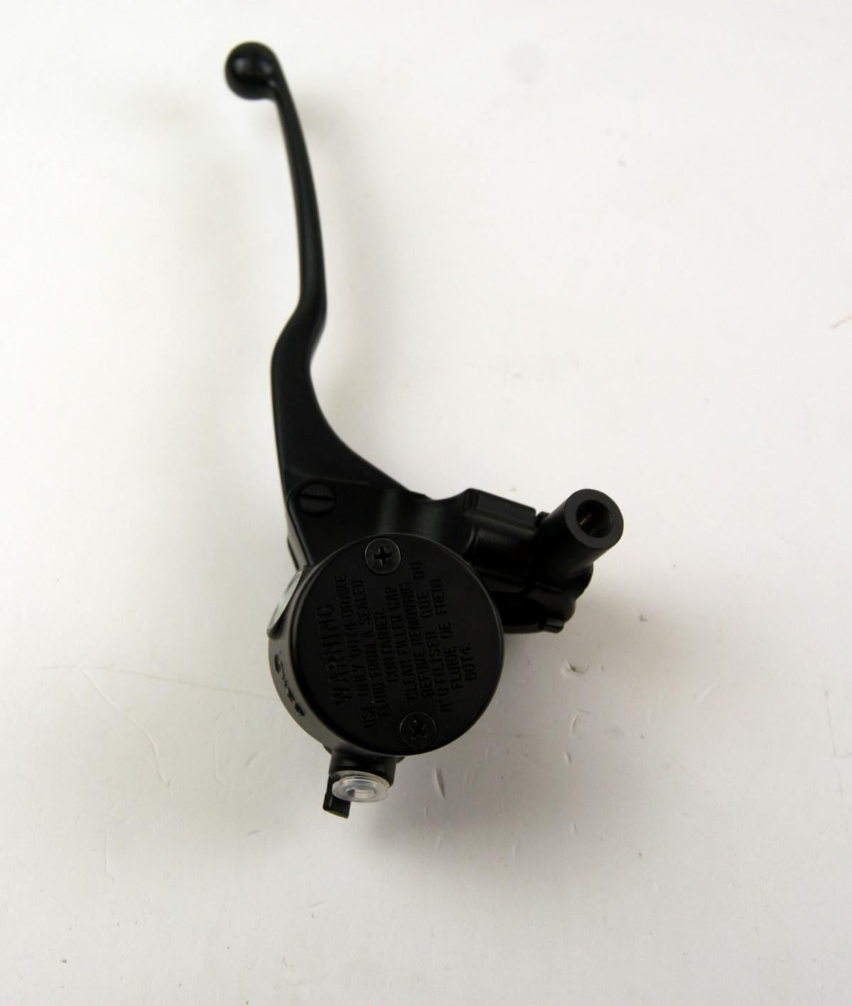 MASTER CYLINDER RETRO 14mm, BLACK BODY WITH BLACK LEVER. For 7/8 Handlebars