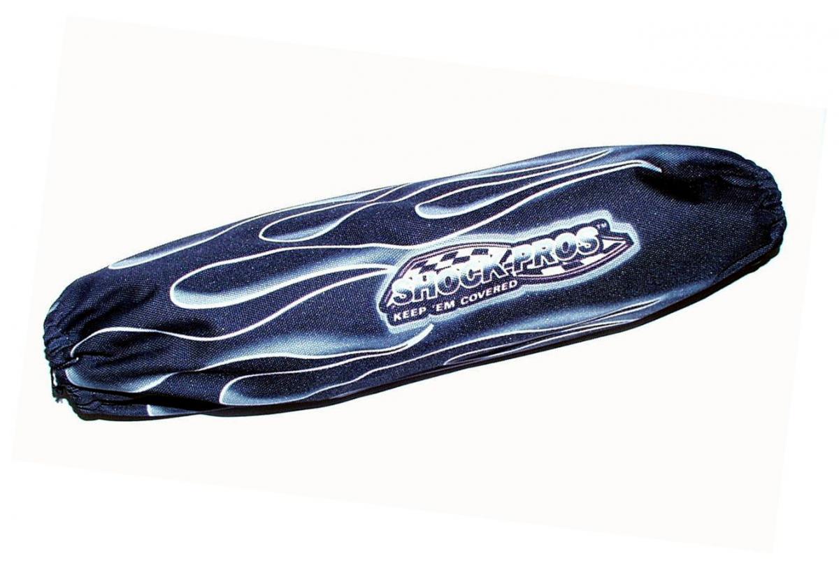 BLACK FLAME FRONT SHOCK COVER SET