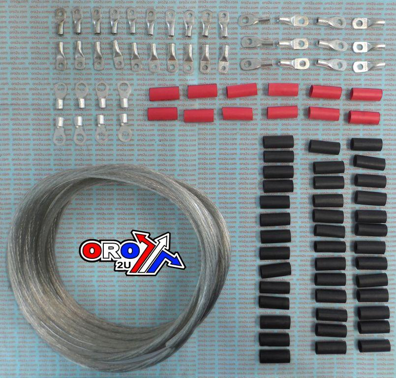 25' BATTERY CABLE KIT CLEAR, ALLBALLS 79-3303-1