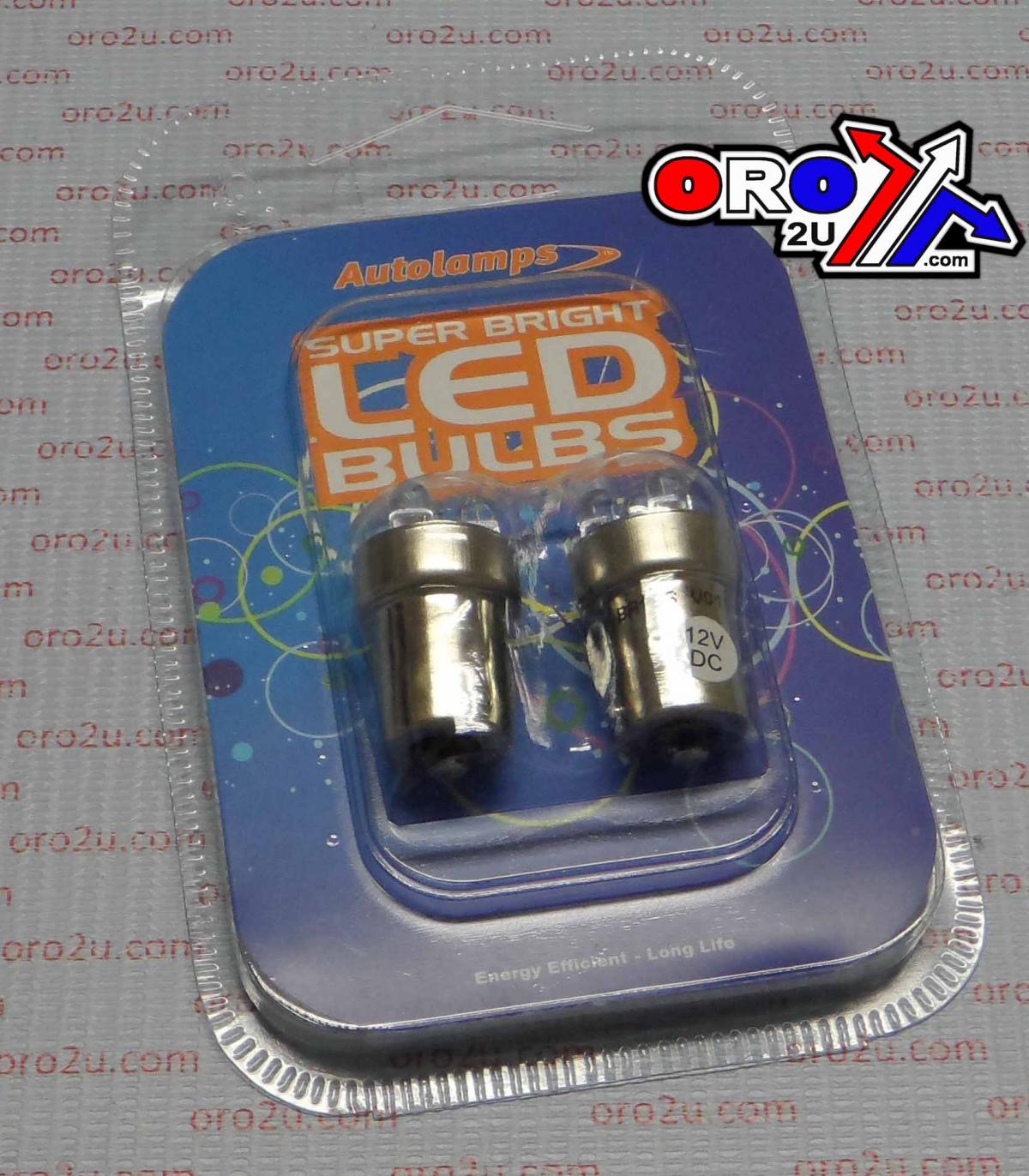 LED BULB 12V WHITE BA15S 5-LEDS, INDICATOR BULB