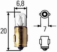 BULB 6V 1.5W 7mm CAP BA7S