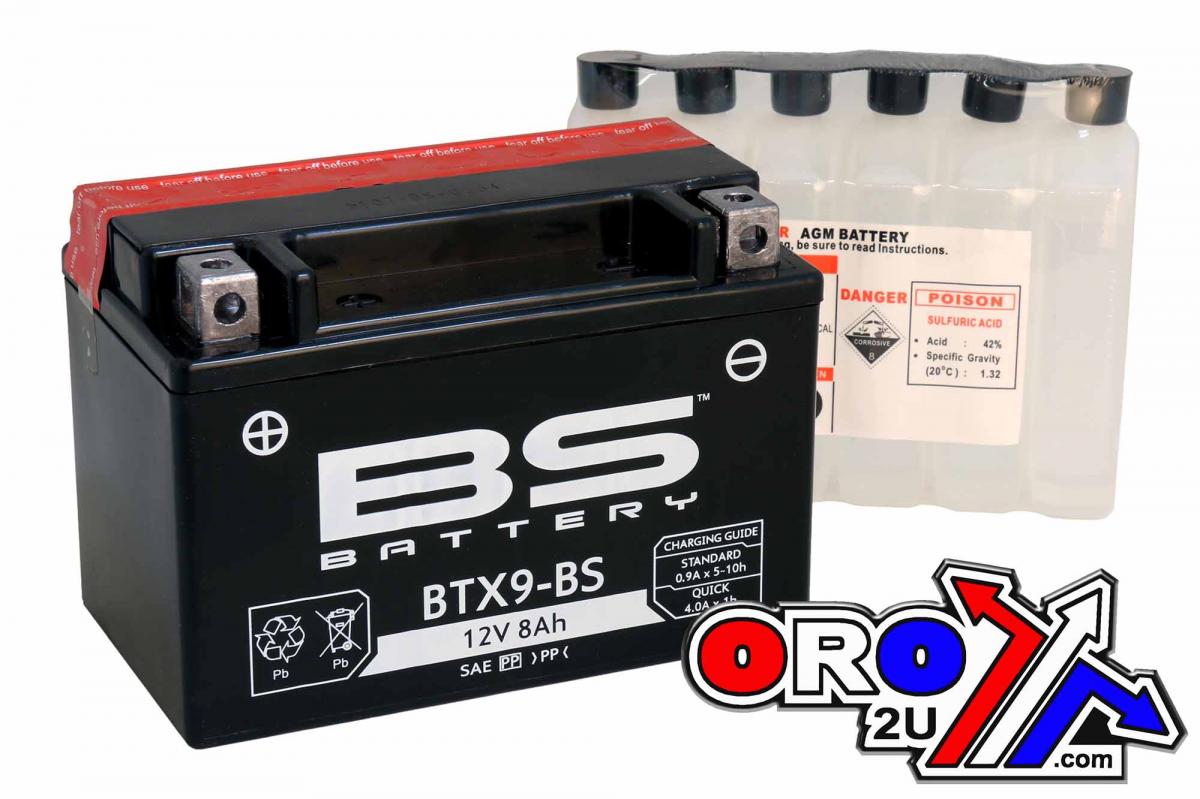 BATTERY YTX9-BS 12V, BS Maintenance Free BTX9-BS, BS-BTX9-BS