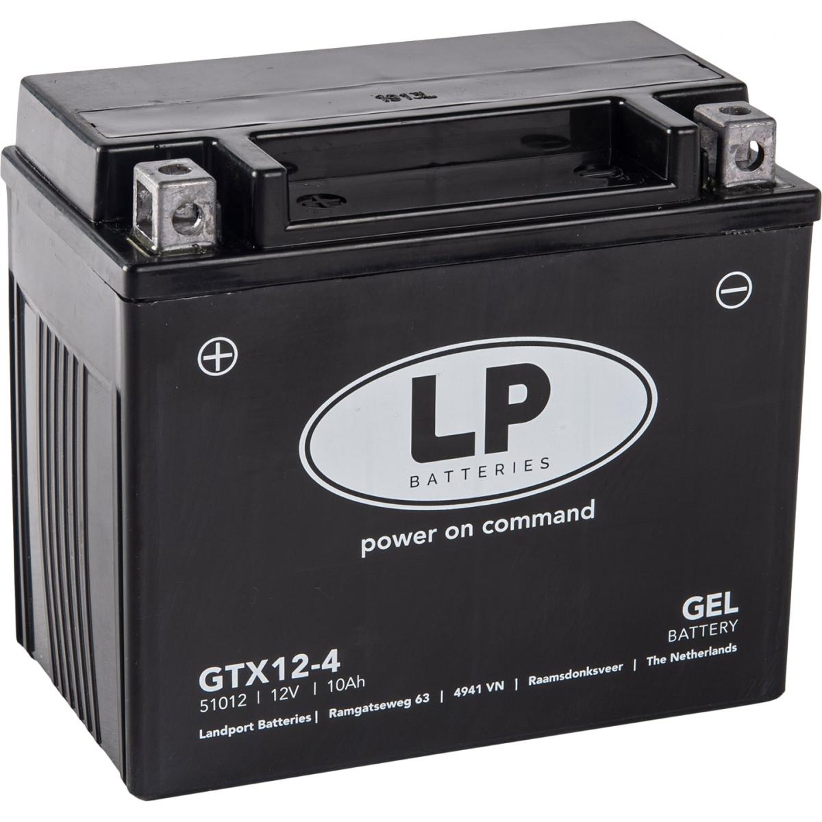 BATTERY GTX12-4 (GTX12-BS) 12V 10Ah GEL, MG LTX12-4, MG GTX12-BS, GTX12-4