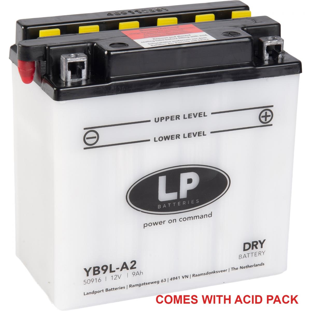 BATTERY LB9L-A2 12V 9Ah. YB9L-A2, LB9L-A2