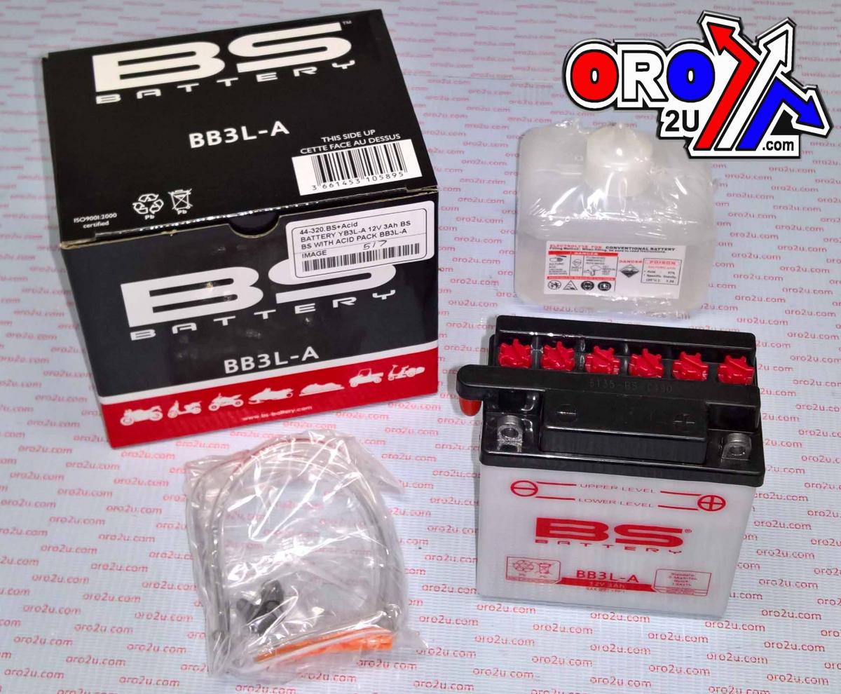 BATTERY YB3L-A 12V 3Ah BS, BB3L-A, BS-BB3L-A
