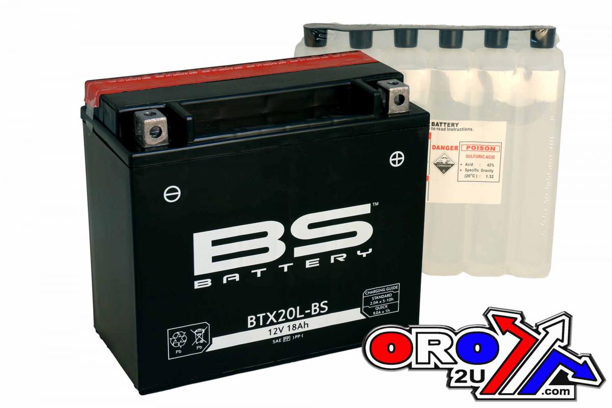 BATTERY YTX20-BS 12V 18Ah, BS Maintenance Free BTX20-BS, BS-BTX20-BS