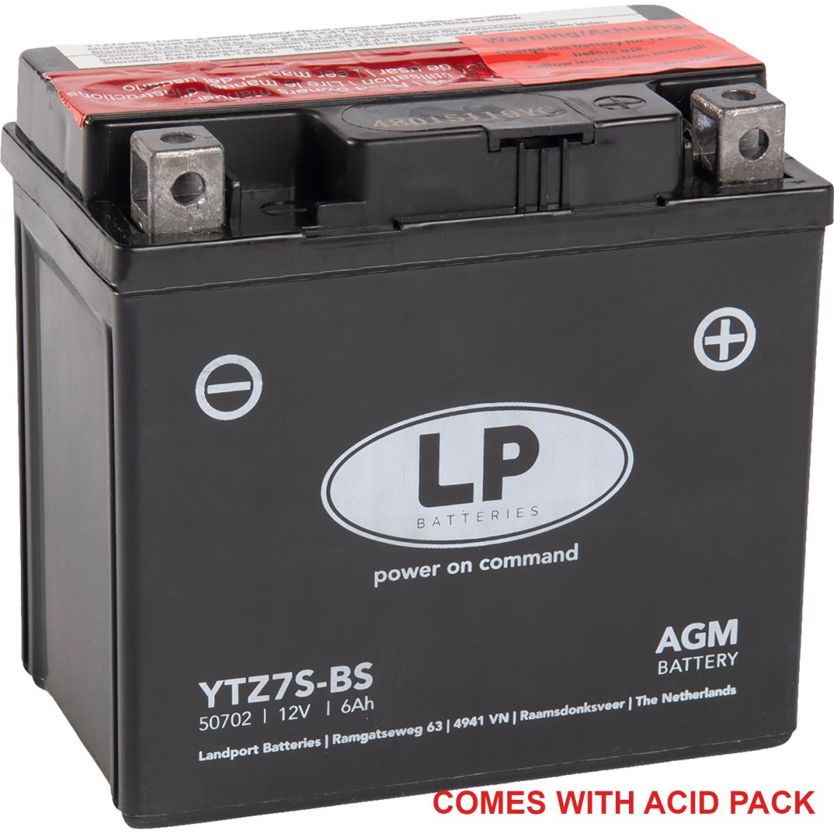 BATTERY LTZ7S-BS 12V MA.FREE, YTZ7S-BS, LTZ7S-BS