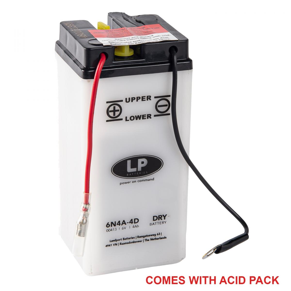 BATTERY 6N4A-4D 6V 4AH