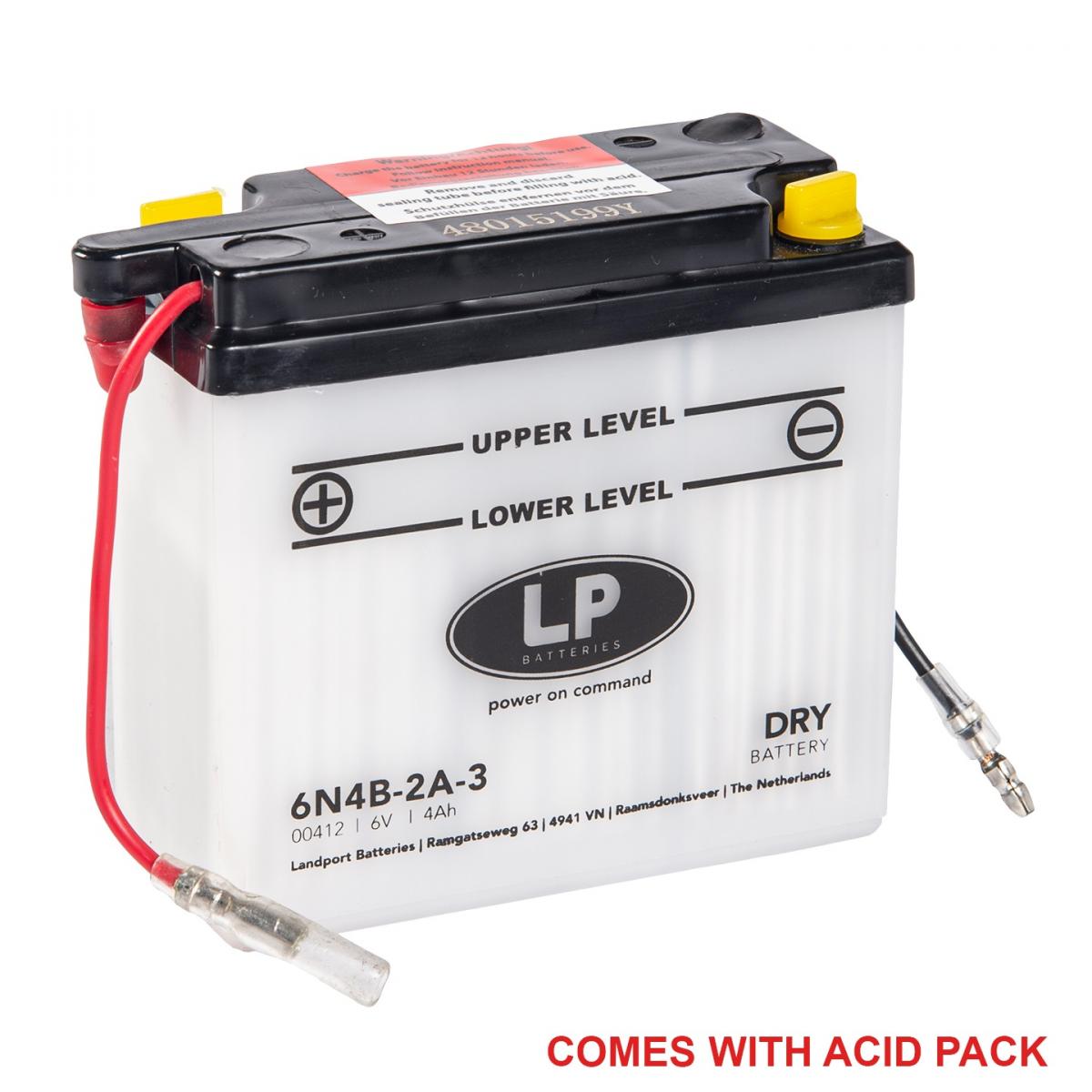 BATTERY 6N4B-2A-3 6V 4AH