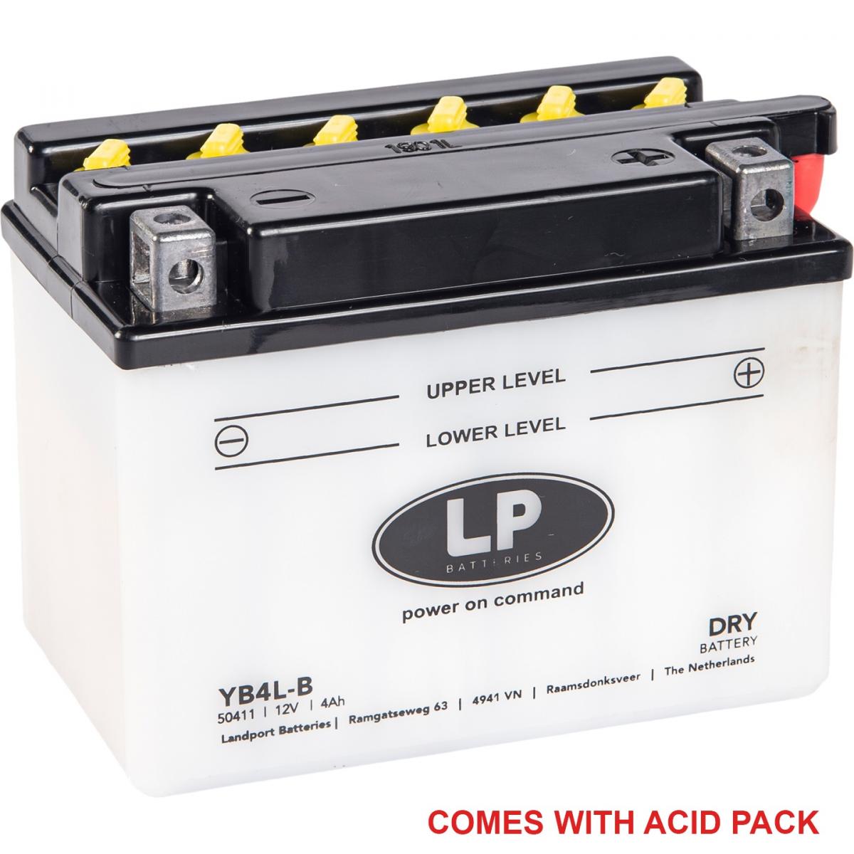 BATTERY YB4L-B 12V 4Ah