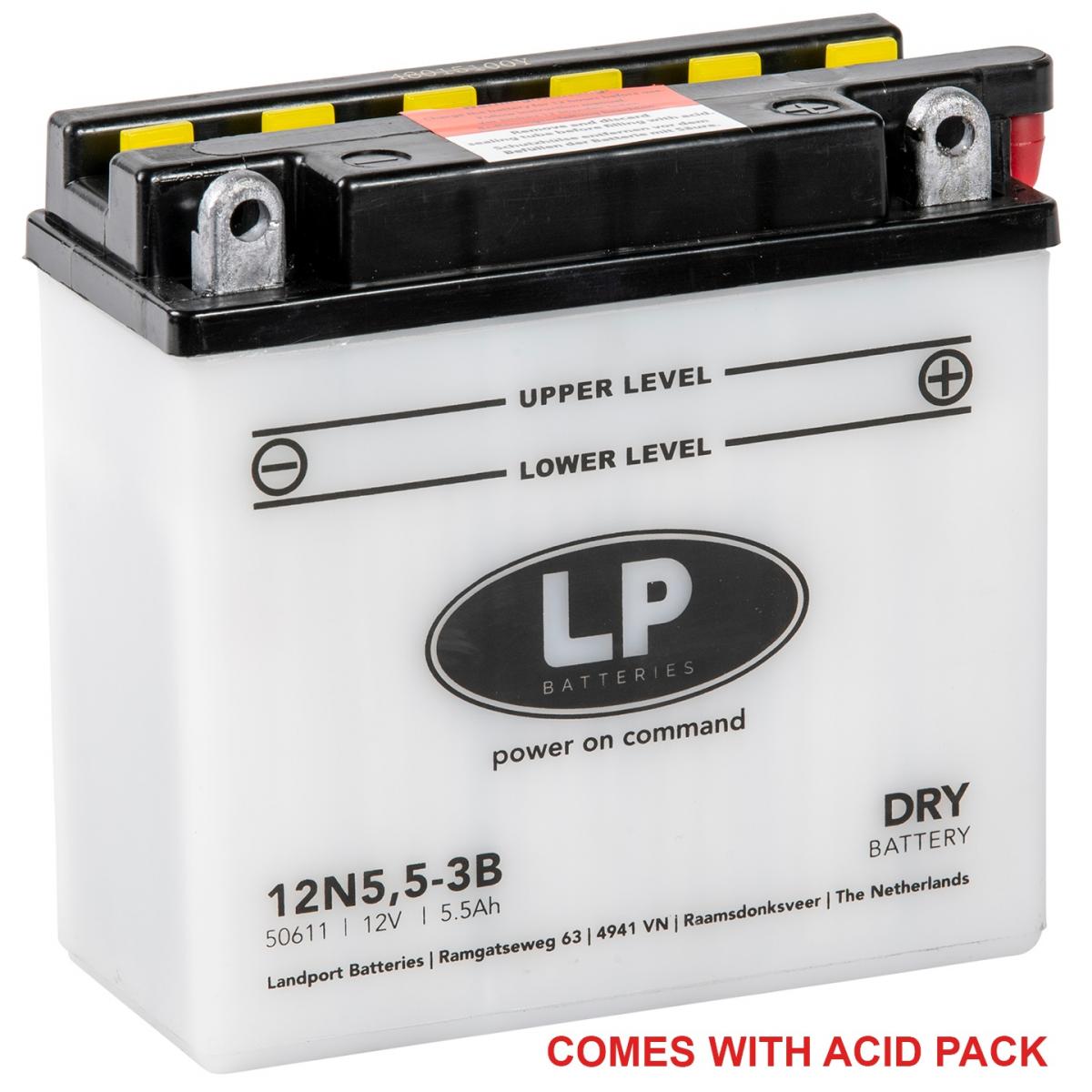 BATTERY 12N5,5-3B 12V 5Ah, 50611