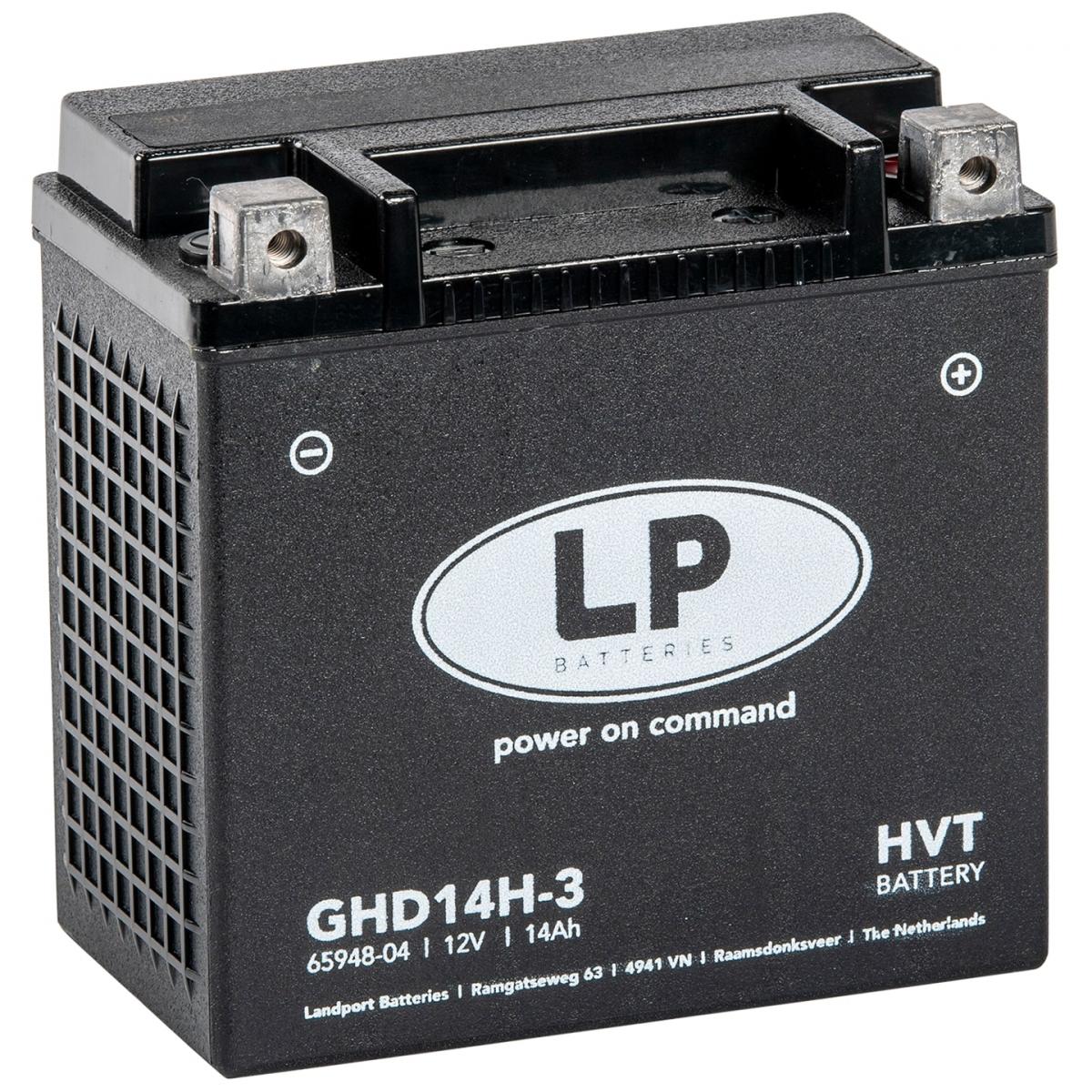 BATTERY LHD14H-3 GEL, HARLEY DAVIDSON, GHD14HL, GHD14HL-BS