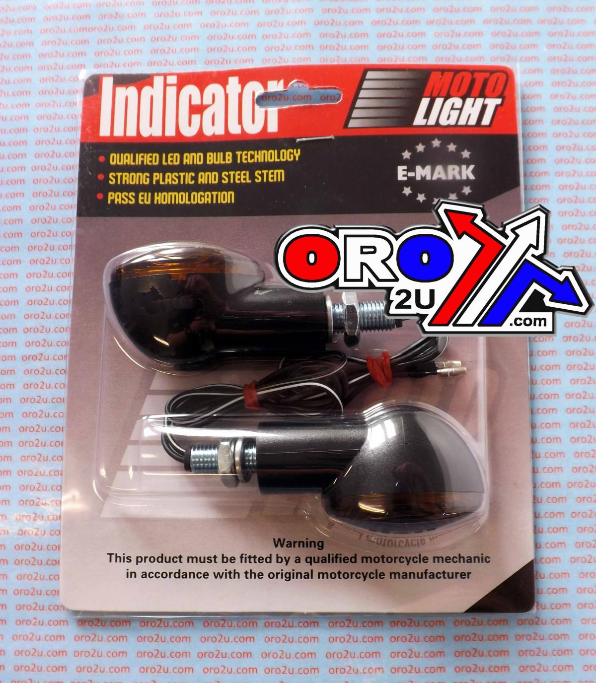 UNIVERSAL INDICATORS SMOKE 20mm STEM, SET/2, inc Bulb E MARKED