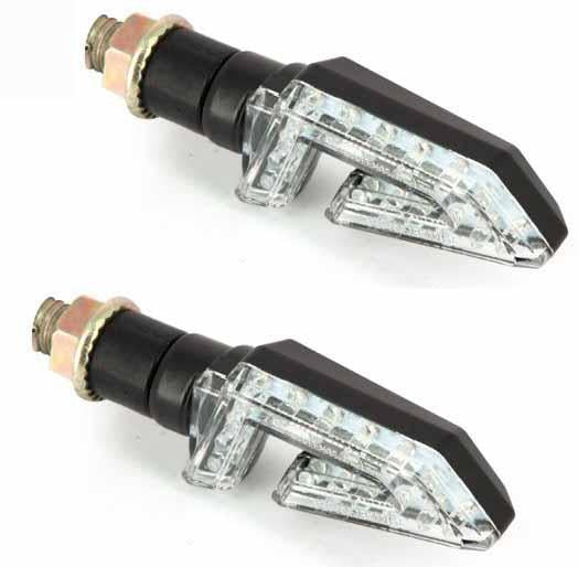 UNIVERSAL INDICATORS, LED, PAIR, CLEAR LENS, 75X30mm