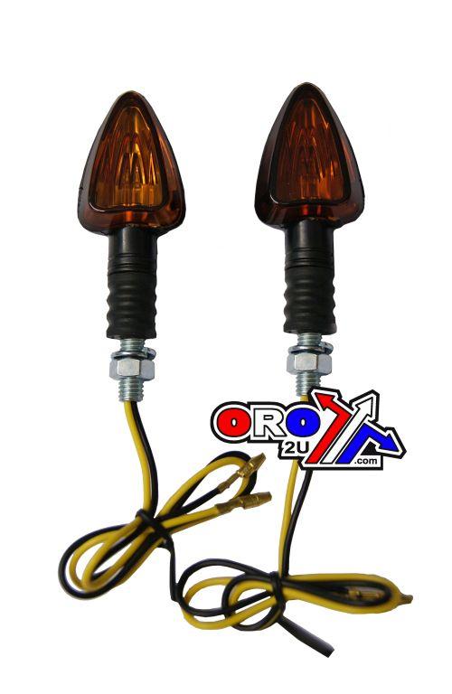 UNIVERSAL LED ARROW INDICATORS, SMOKED LENS, PAIR