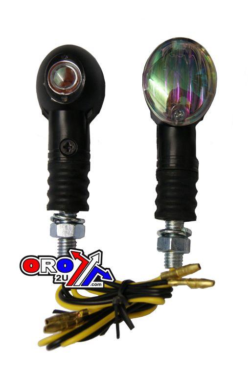 UNIVERSAL INDICATORS, WHITE LENS, PAIR