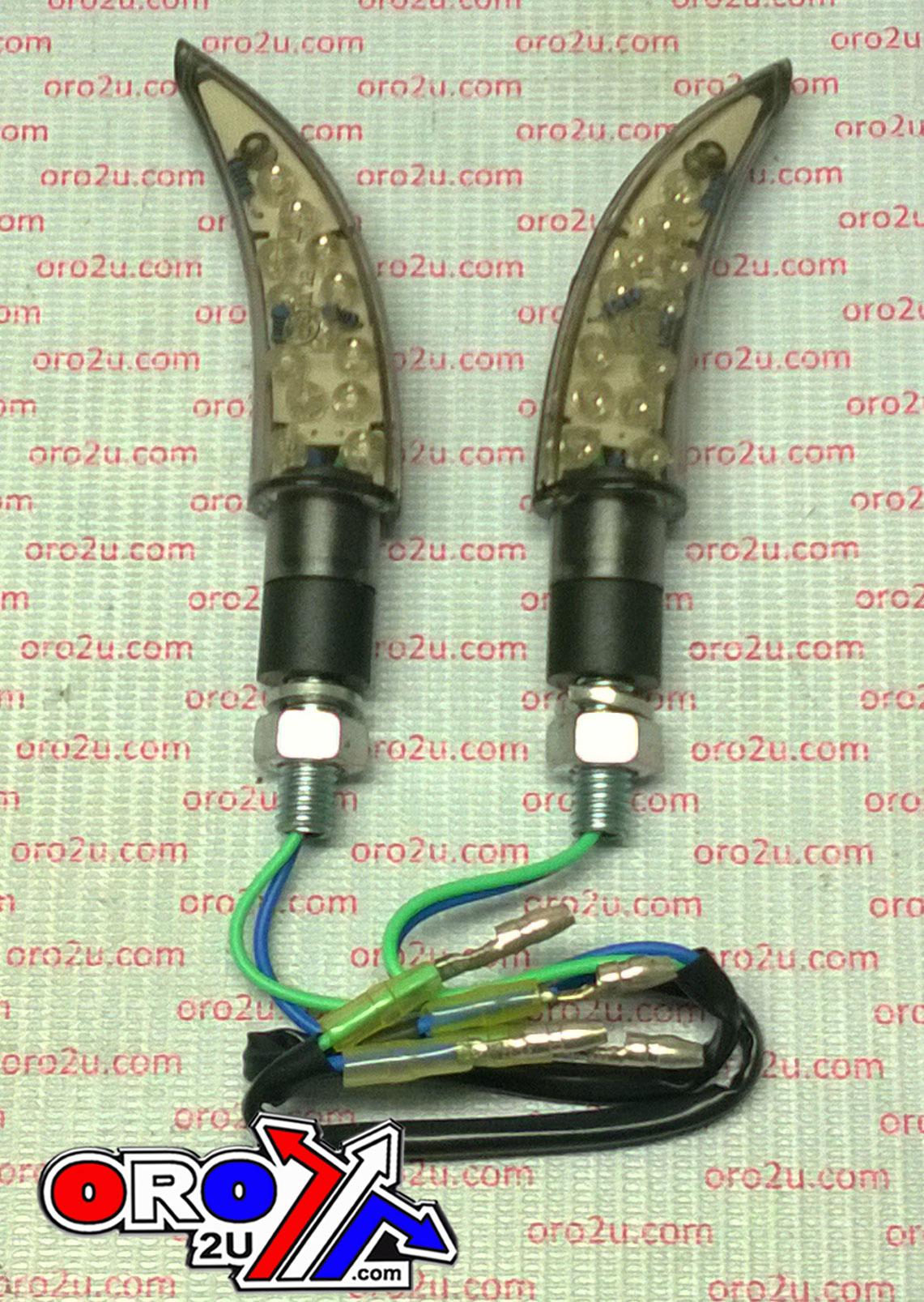 UNIVERSAL LED INDICATORS, CLEAR LENS, PAIR