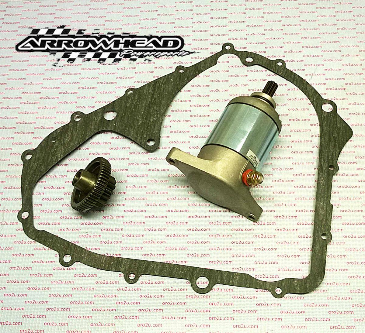 STARTER MOTOR KIT ARCTIC CAT 366 UTILITY 2008-2010, TRV400 2009-2014, 10-TOOTH