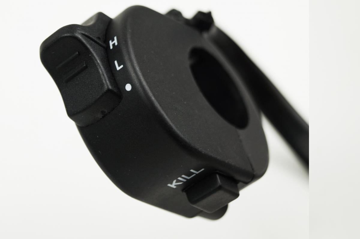 UNIVERSAL HANDLEBAR SWITCH, HEADLIGHT & KILL, 20mm WIDTH