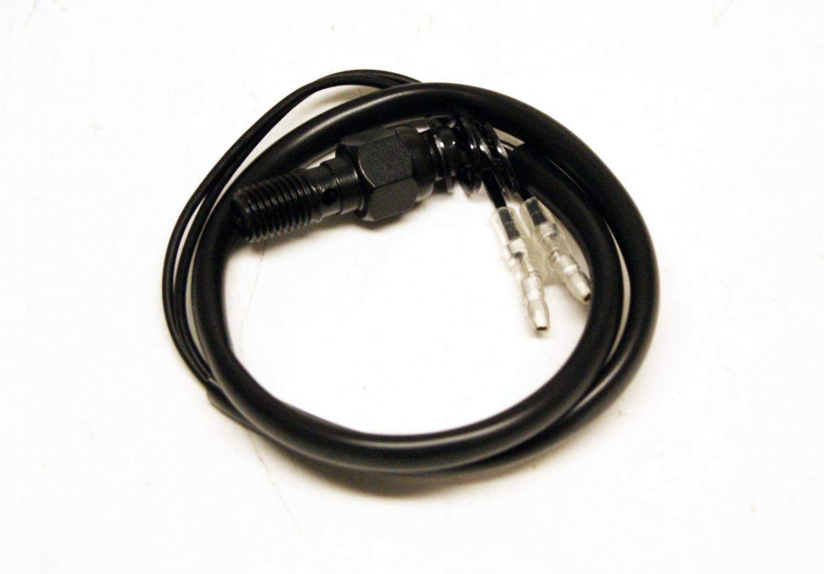 HYDRAULIC SINGLE BANJO BRAKE LIGHT SWITCH M10 x 1.25mm, black