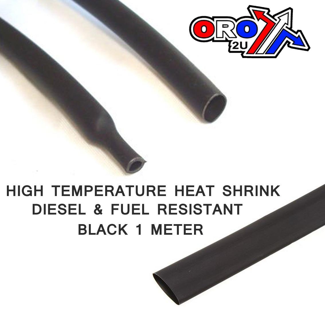HEAT SHRINK HIGH TEMP 9.5mm x 1MT, DIESEL & FUEL RESISTANT, HEAVY DUTY