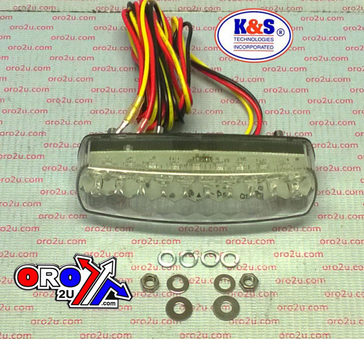 UNIVERSAL LED STOP & TAIL LIGHT, CLEAR LENS