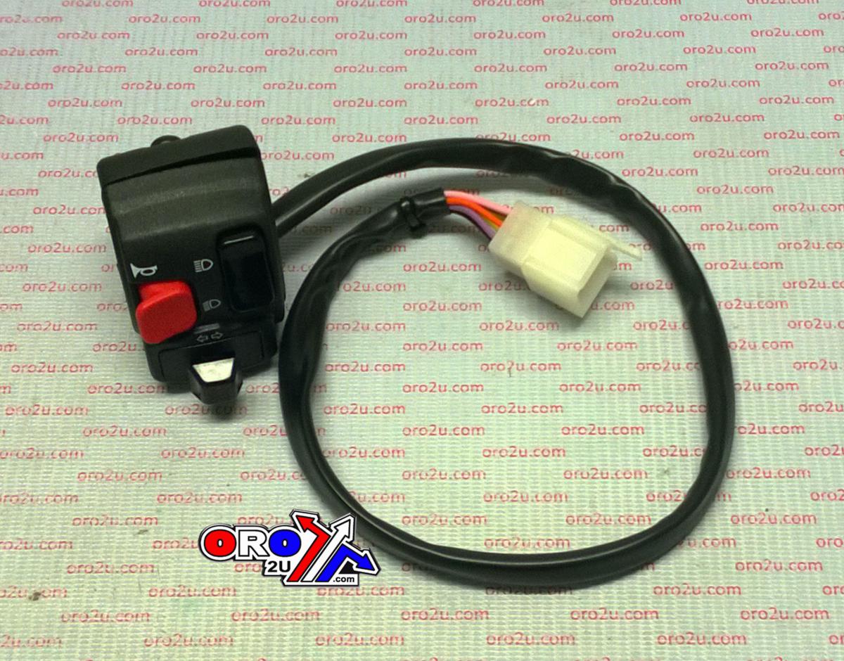 UNIVERSAL L/H HANDLEBAR SWITCH, horn/lights/indicators, DOMINO