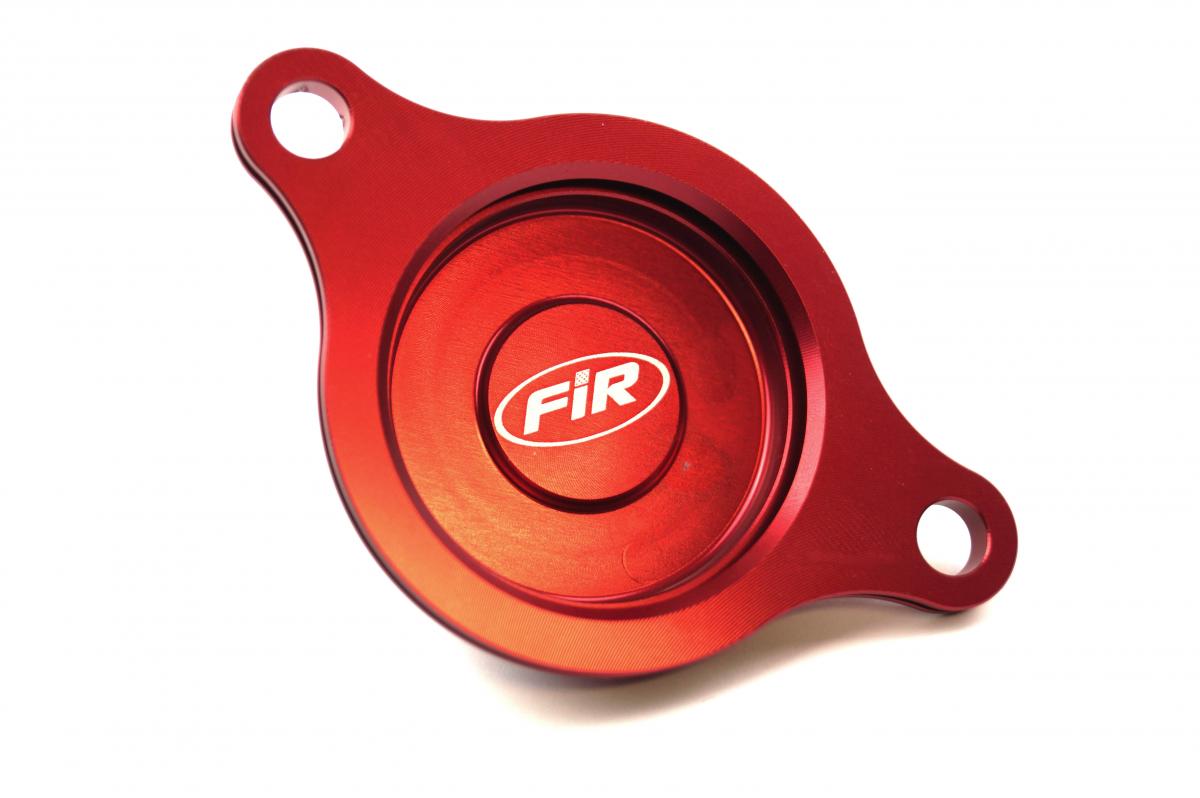 OIL FILTER COVER RED ALLOY HONDA CRF450R 2009-2016