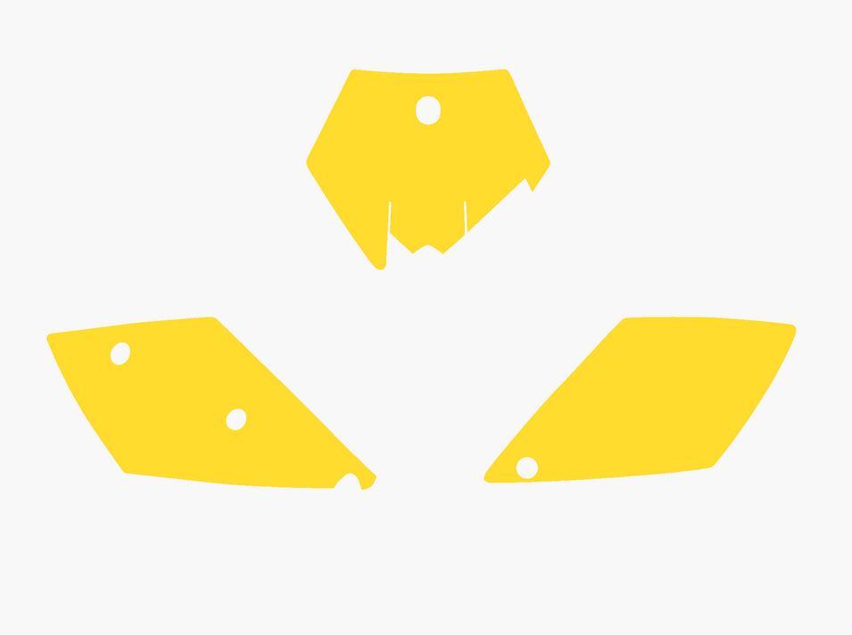 YELLOW BACKGROUNDS KTM SX125 04-06, 200-450 03-06, 525 04-06