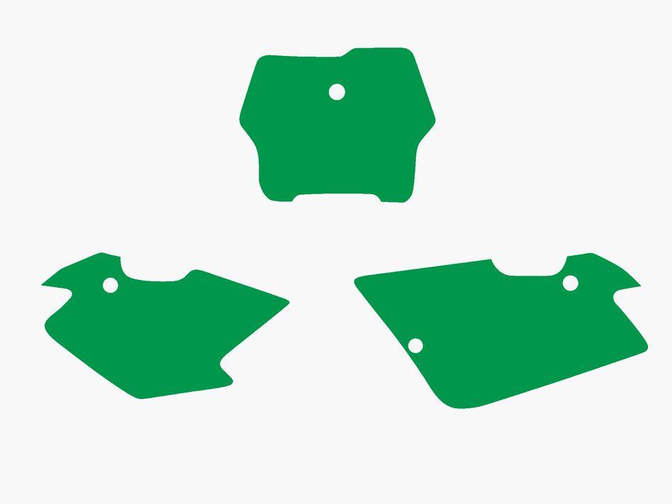GREEN BACKGROUNDS HUSQVARNA TC125/250 00-04, TC250/450 02-04