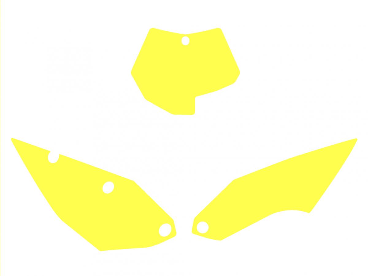 FLUORESCENT YELLOW BACKGROUND HUSABERG FS450 2009-2012