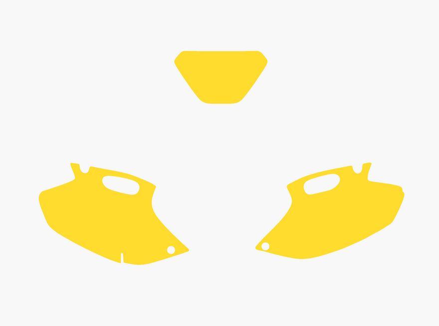 YELLOW BACKGROUND YAMAHA WR250F 01-02, WR400F 98-99, WR426F 00-02